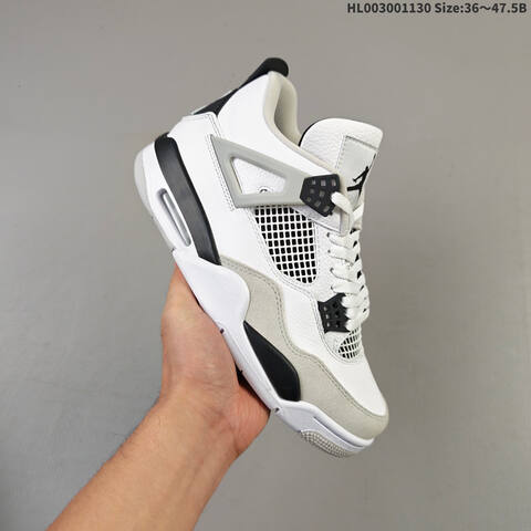 Air Jordan 4 Retro Military Black AIR JORDAN 4 Aj4 Lifestyle (BS-67600)