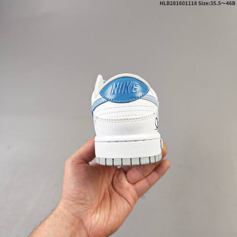 Nike SB Dunk Low White Light Blue Grey EU 35 5-46 Skate Shoe - Unisex (BS-63517)
