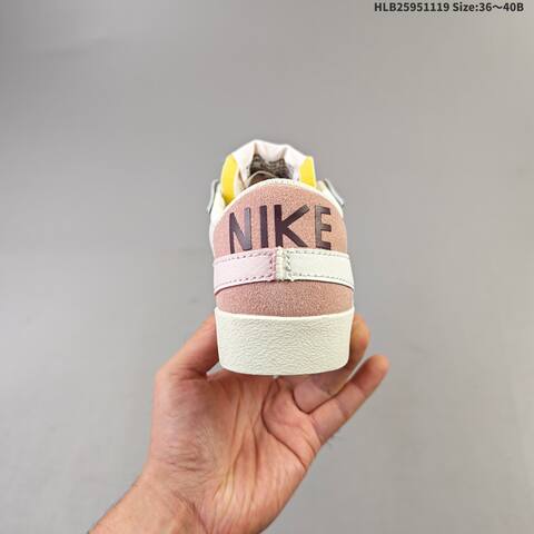 Nike Blazer Low 77 Jumbo DQ1470 601 Light Pink Cream Olive White EU 36 40 Skate Shoe EU 36-40 - Unisex (BS-63444)