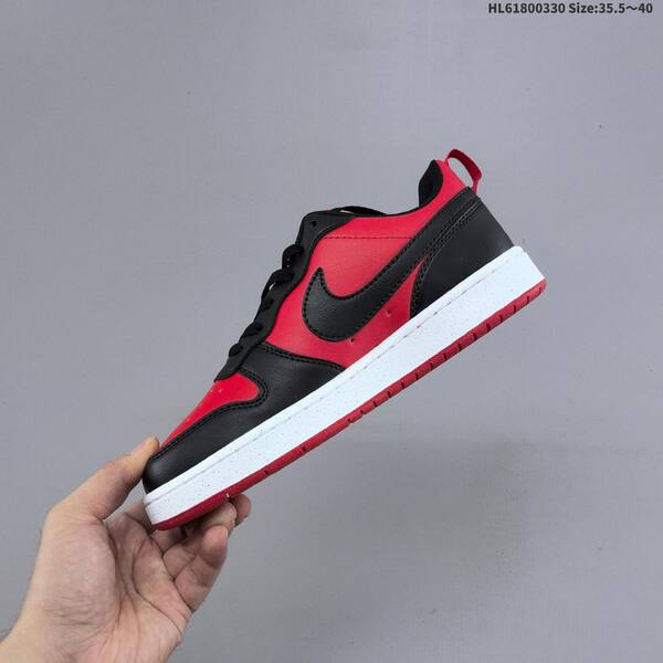 Nike Court Borough Low black red white EU 35 5-40 skate shoe