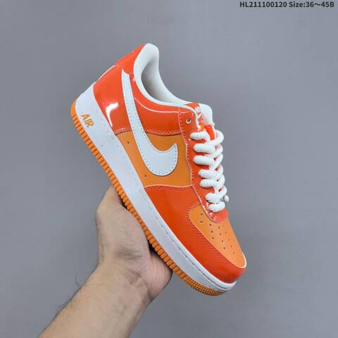 Nike Air Force 1 Low White Green Orange EU 36-45 Sneaker - Unisex (BS-61878)