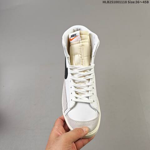 Nike Blazer Mid 77 Vintage White Black Cream Light Grey EU 36-45 Skate Shoe - Unisex (BS-63494)