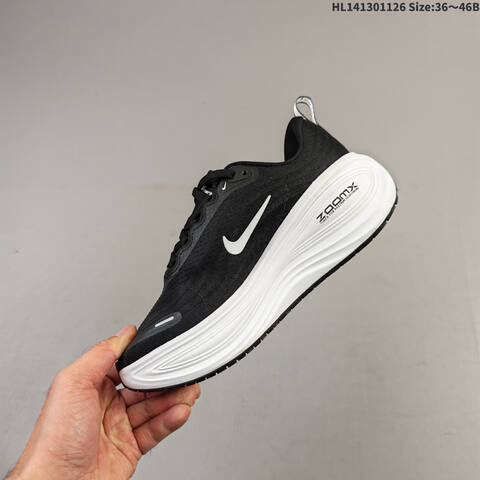Nike VOMERO PLUS ReactX Air Zoom Black White EU 36-46 Running Shoe - Unisex (BS-63046)