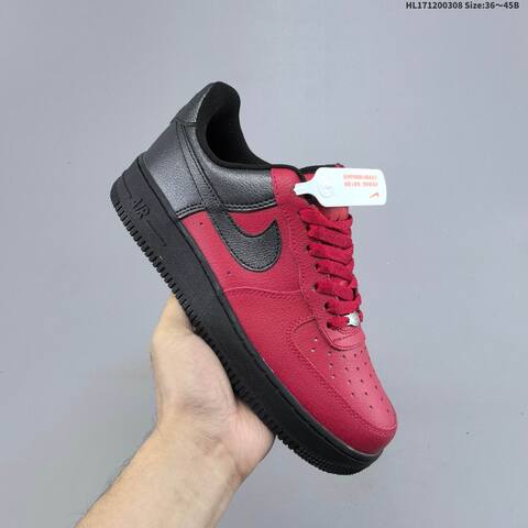 Nike Air Force 1 07 Red Black EU 36-45 Sneaker - Unisex (BS-61426)