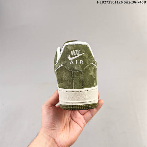 Nike Air Force 1 07 Olive Green White EU 36-45 Sneaker - Unisex (BS-63058)