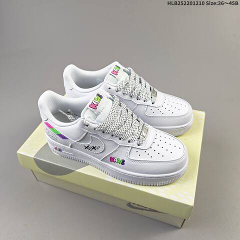 Nike Air Force 1 07 LV8 Off White Burgundy Green Gum EU 36 45 Sneaker EU 36-45 - Unisex (BS-62790)