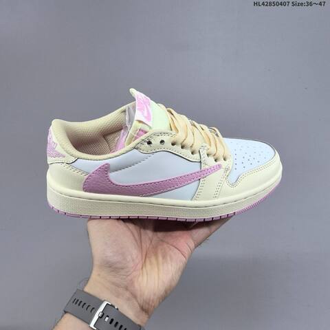 Travis Scott x Air Jordan 1 Low AIR JORDAN 1 Aj1 Lifestyle (BS-66302)