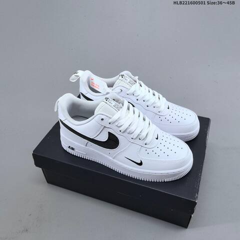 Nike Air Force 1 07 Low Light Grey White EU 36-45 Sneaker - Unisex (BS-60543)
