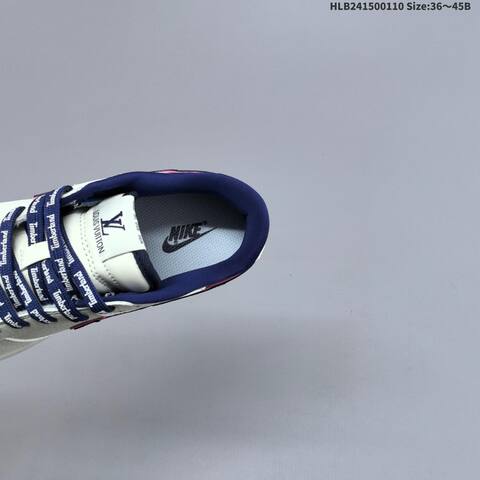 Nike Dunk SB Low Off White Navy Blue Red EU 36-45 Skate Shoe - Unisex (BS-62079)