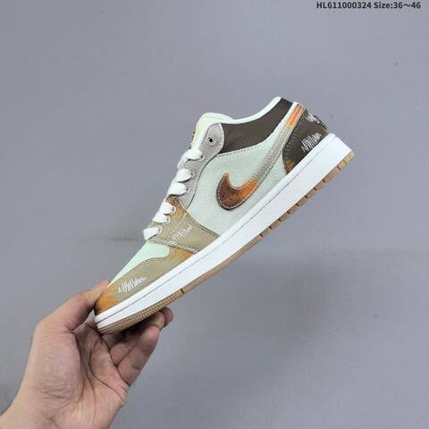 Air Jordan 1 Low SE Multi-Color Distressed AIR JORDAN 1 Aj1 1 Jo Lifestyle (BS-66450)