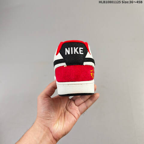 Nike Court Vision Low DIY White Red Black Yellow EU 36-45 Skate Shoe - Unisex (BS-63102)