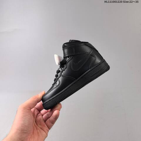 Nike Air Force 1 07 Mid Black Wheat Brown EU 22-35 Sneaker - Women's (BS-62536)