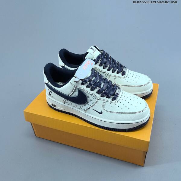Nike Air Force 1 Low light grey off white black red EU 36-45 sneaker