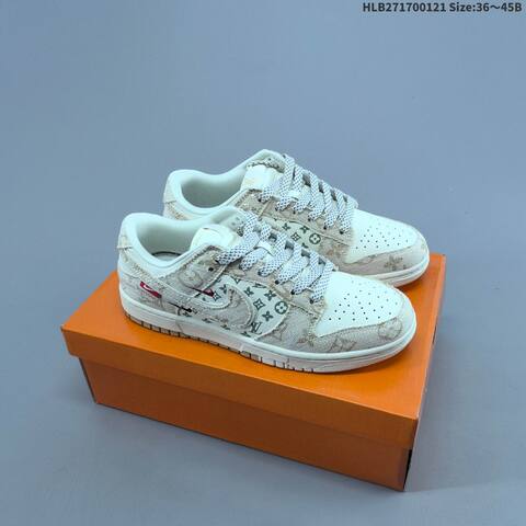Nike Dunk SB Low Off White Grey Red Beige EU 36-45 Skate Shoe - Unisex (BS-61851)