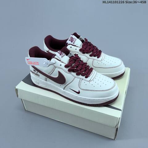 Nike Air Force 1 Low Undefeated White Dark Green EU 36-45 Sneaker - Unisex (BS-62438)