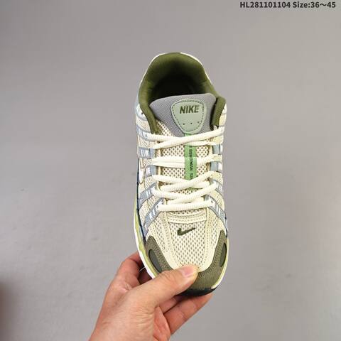Nike P-6000 Beige Olive Green Grey White EU 36-45 Running Shoe - Unisex (BS-63886)