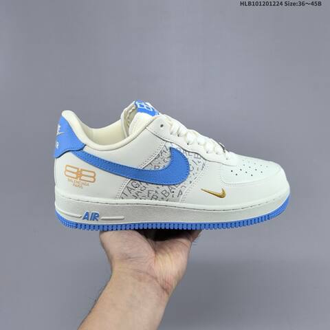 Nike Air Force 1 07 Low Light Grey Cream Green Red EU 36-45 Sneaker - Unisex (BS-62490)