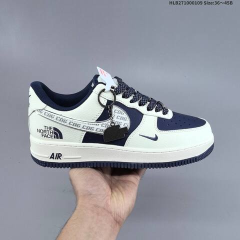 Nike Air Force 1 07 White Navy Grey EU 36 45 Sneaker EU 36-45 - Unisex (BS-62116)