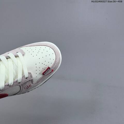 Nike Dunk SB Low Supreme Sail Light Pink Red Navy EU 36-45 Skate Shoe - Unisex (BS-61111)