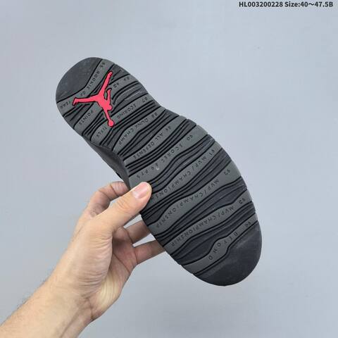 Air Jordan 10 Retro Shadow Replica AIR JORDAN 10 Aj10 Lifestyle (BS-66665)