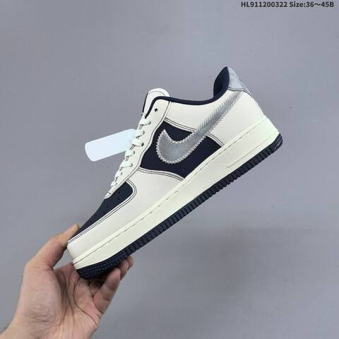 Nike Air Force 1 07 Sail Navy Blue Grey EU 36-45 Sneaker - Unisex (BS-61182)
