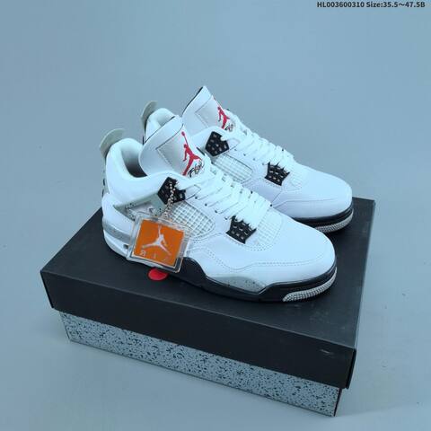 Air Jordan 4 Retro OG Cement AIR JORDAN 4 Aj4 Lifestyle (BS-66572)