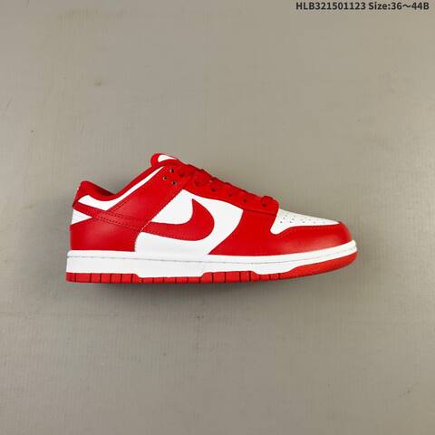Nike Dunk Low Next Nature White Red EU 36-44 Skate Shoe - Unisex (BS-63195)