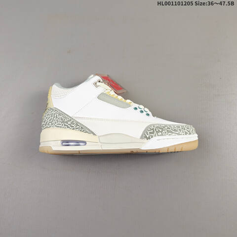 Air Jordan 3 Retro Craft Ivory AIR JORDAN 3 Aj3 Lifestyle (BS-67521)