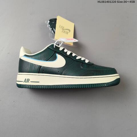 Nike Air Force 1 07 Dark Green Sail Light Blue EU 36-45 Sneaker - Unisex (BS-62540)