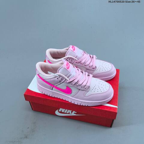 Nike SB Dunk Low Light Pink Hot Pink EU 36-45 Skate Shoe - Unisex (BS-60234)