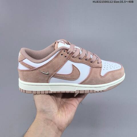 Nike SB Dunk Low Pro White Light Pink Sail EU 35 5-40 Skate Shoe - Unisex (BS-62038)