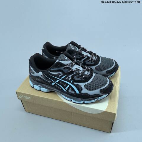 ASICS GEL-NYC Black Grey Beige White EU 36-47 Running Shoe Running Sneakers - Unisex BS-68982