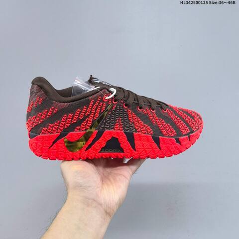 Nike Ja 3 Year Of The Horse Black Bright Red Metallic Gold Brown EU 36-46 Basketball Shoe - Unisex (BS-61774)