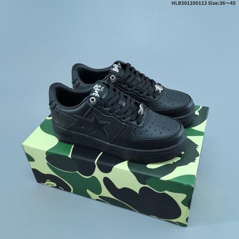 BAPE BAPE STA Low University Blue White Black EU 36-45 Skate Shoe - Unisex (BS-62022)