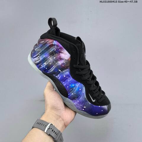 Nike Air Foamposite One Black Purple Blue White EU 40 47 5 Basketball Shoe EU 40-47 - Men's (BS-60725)