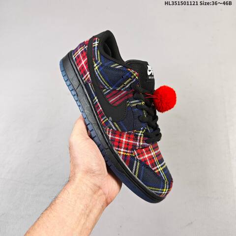 Nike SB Dunk Low Pro Black Red Blue Yellow White EU 36-46 Skate Shoe - Unisex (BS-63310)