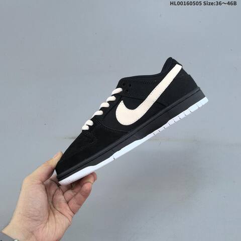 Nike SB Dunk Low Pink Hole Black Pale Pink White Yellow EU 36-46 Skate Shoe - Unisex (BS-60516)