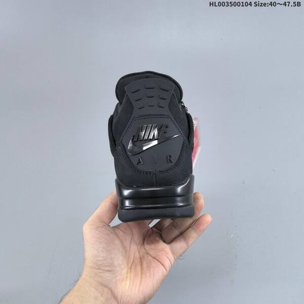 Jordan Air Jordan 4 Retro Black 40 47 5 basketball Black Black lifestyle