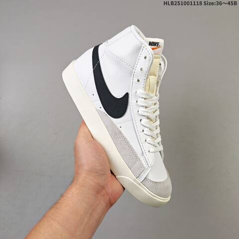 Nike Blazer Mid 77 Jumbo Black White Red Sail Yellow EU 36-45 Skate Shoe - Unisex (BS-63495)