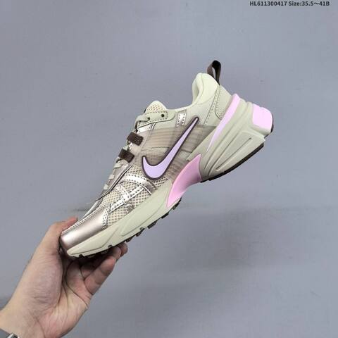 Nike V2K Run Beige Pink Brown Light Purple EU 35 5-41 Running Shoe - Unisex (BS-60674)