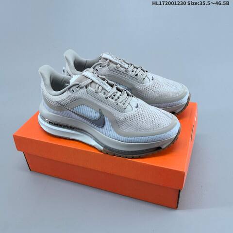 Nike Air Zoom Pegasus Premium Light Grey Silver White Brown EU 35 5-46 5 Running Shoe - Unisex (BS-62317)