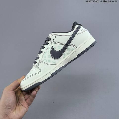 Nike Dunk SB Low Off White Black Grey Orange EU 36-45 Skate Shoe - Unisex (BS-61835)