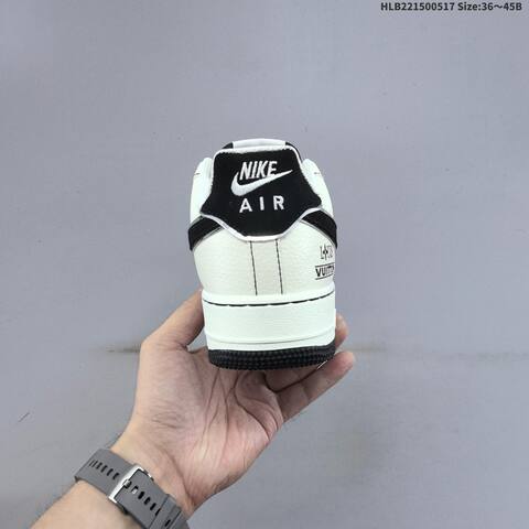 Nike Air Force 1 07 LV8 HQ2037-203 Off White Black Red EU 36-45 Sneaker - Unisex (BS-60313)