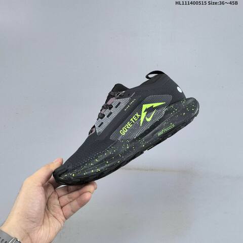 Nike Reactx Pegasus Trail 5 GTX Black Volt Grey White EU 36-45 Trail Shoe - Unisex (BS-60320)
