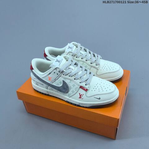Nike Dunk SB Low Off White Grey Red Beige EU 36-45 Skate Shoe - Unisex (BS-61851)