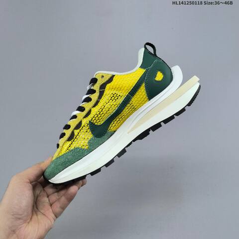Nike Sacai x Nike VaporWaffle SP 3 0 Yellow Green Black White Purple EU 36-46 Sneaker - Unisex (BS-61913)