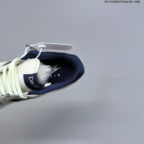 Nike Air Force 1 07 Low Sail Navy Blue Grey EU 36-45 Sneaker - Unisex (BS-61163)