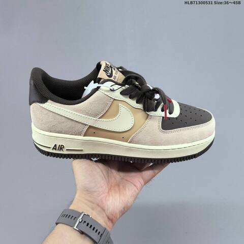 Nike Air Force 1 07 White Black Green Orange Purple Beige Brown EU 36-45 Sneaker - Unisex (BS-60047)