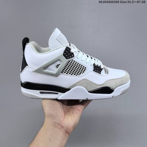 Air Jordan 4 Retro Military Black AIR JORDAN 4 Aj4 Lifestyle (BS-66594)
