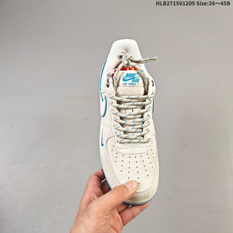 Nike Air Force 1 07 LV8 DY9867-109 Off White Light Blue EU 36-45 Sneaker - Unisex (BS-62807)